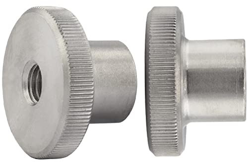 OPIOL QUALITY® Rändelmuttern DIN 466, hohe Form M2,5 aus Edelstahl A1 V1A (2 Stück) Rändelmutter Muttern Rändel Rand Mutter Rändel-Mutter mit gerändeltem Rand Rostfrei