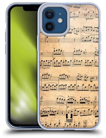 Head Case Designs Mozart Partituras Carcasa de Gel de Silicona Compatible con Apple iPhone 12 / iPhone 12 Pro