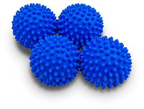 Dryer Balls 4 Pack - Non-Toxic Reusable Dryer Balls (Blue)