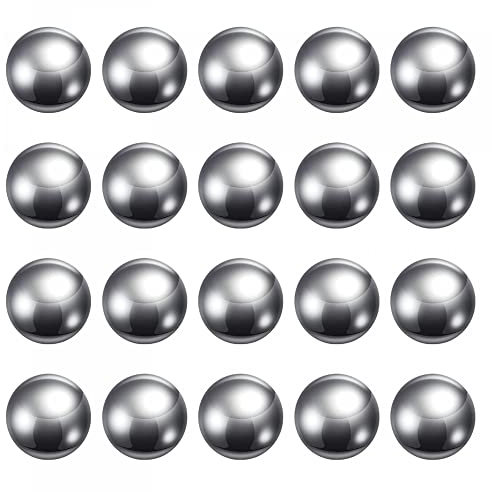 sourcing map 25Stk 18mm Kohlenstoff Stahl Lagerung Kugeln Präzision Poliert