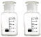 iplusmile 2 Pcs Glass Reagent Bottle Lab Glass Bottles Apothecary Jars with Lids Seasoning Organizer Plants Decor Vase Jar with Lid Lab Bottles Wide Mouth Diffuser Thickened