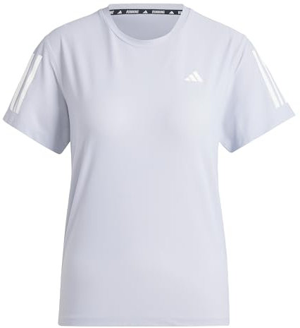 adidas Women's Own The Run Base Tee, Halo Silver, S