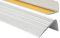 PerfectPVC PVC Treppenkantenprofil selbstklebend 65x40mm 1,30m Antirutsch-Profil Treppenprofile Kantenschutz Winkelprofil aus Kunststoff für Treppenstufen Treppen Hellgrau
