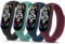 Vancle 4PACK Armbands für Xiaomi Mi Band 7 Armband für Damen Herren,Silikon Sport Weiches Ersatzarmband Uhrenarmband für Xiaomi Mi Band 7(Schwarz/Navy blau/Grün/Rotwein)