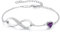 LOUISA SECRET Infinity Bracelets for Womens 925 Sterling Silver or Stainless Steel Bracelet Ladies Love Heart Jewellery Gifts for Women/Wife/Her Anniversary Birthday Mothers Day Christmas