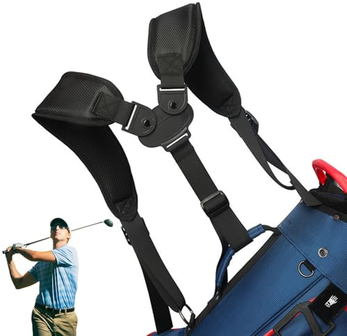 Beedozo Doppelter Schulterriemen für Golftaschen, verstellbarer, bequemer Ersatz für Reisen, Sport und Laptop