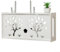 Gbtdoface 1 scatola portaoggetti per router WiFi, montaggio a parete, grande, wireless, per soggiorno, decorazione (B)