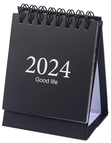 Tischkalender 2024, im Gebrauch, personalisierter Schreibtischkalender, zeitsparender Tageskalender, bessere Planung, Schreibtischkalender, Organizer, Aufkleber für Tisch, , Aktentasche,