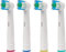 4X Elektrische Zahnbürstenköpfe 4 Stück Kompatibel mit Oral B Braun Aufsteckbürsten Ersatz Aufsteckbürsten Kompatibel mit Oral B Elektrische Zahnbürstenköpfe