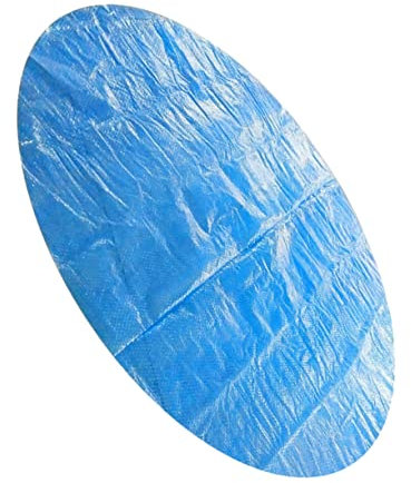 Auvent de bac à 1 pièce, film d'isolation solaire for piscine en plastique, bac à gonflable, cadre de piscine, couverture de petite piscine, couverture de piscine, pied rond (couleur : bleu, taille/83