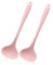 Mestolo da Zuppa in Silicone da 2 Pezzi, Cucchiaio da Mestolo in Silicone da 11,2 Pollici, Cucchiai da Zuppa con Manico Lungo, Mestoli da Zuppa Per Servire Mestoli da Cucina Resistenti(rosa)