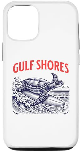 Hülle für iPhone 15 Gulf Shores Meeresschildkröte Surfen