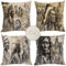 Outdoor Kissen indianer, Wetterfest Kissenbezüge 45x45 4 Stück, Doppelseitig Muster Religion Kissenhüllen 45x45 cm, Gartenbank Wetterfest Kissen, Outdoor Kissenbezug Camping Balkon Dekokissen S-156
