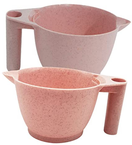 OSOLADY 2piezas Tazón De Para Tinte De Cabello Recipientes Reutilizables Para Salones De Peluquería Material Duradero Para Coloración y Diy Casa