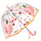 Chesoon Niedlicher Kinder Regenschirm Cartoon-Oberfläche Leichtes automatisches Öffnen Leichter winddichter Regenschirm mit Identifizierungsetikett,Rot