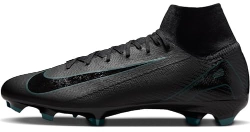 Nike High-Top-Fußballschuh Mercurial Superfly 10 Club High-Top-Fußballschuh Für Normalen Rasen, Black/Black-Deep Jungle, HF9433-002, 44.5 EU (10.5 US)