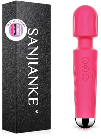 Vibration für Frauen - Sex spielzeug für die frau,Womanizer für frau,mit 8 * 20Modus Vibrator massagestab,Sexspielzeug für Frauen solo,Dildo für klitoris stimulator für sie (Rosenrot)