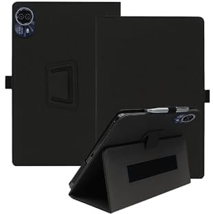 Funda protectora de piel para tablet Teclast T70 de 14 pulgadas con soporte, a prueba de golpes y diseño multifuncional, color negro