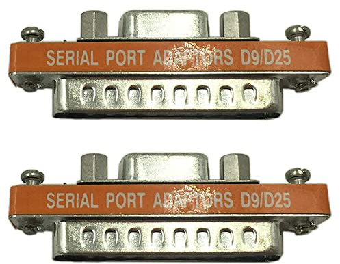 Mauedest 2X Db9 Buchse auf Db25 Stecker Mini Serielle Schnittstelle Adapter Kabel Gender Umsetzer