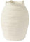 Vase 19cm Keramik mit Textur - Blumenvase Keramikvase - Tischvase für Blumen - Dekovase Steingut - Tischvasen Gastronomie - Tischdeko Hochzeitsdeko Vasen - Beige