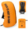 HIKEMAN Regenschutz für Rucksäcke Rucksackschutz Wasserdicht - Wasserdichter Rucksack Regenhülle,20L-30L Regenschutz Schulranzen für Wandern,Camping,Radfahren,Reisen und Schulranzen (Orange, L)
