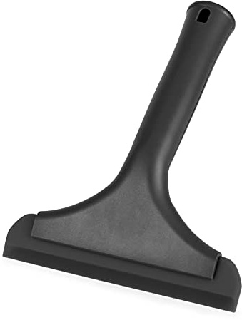 Raclette en Silicone, Raclettes Vitre Silicone, Mini Raclette Vitre Voiture avec Manche, Multifonction Petite Raclettes de Douche, pour Fenêtre, Miroir et Pare-Brise de Voiture (Noir)
