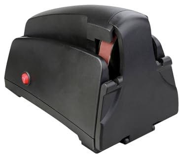 RASTKY Aiguiseur de Couteaux électrique, Outil D'affûtage Professionnel Rapide pour la Cuisine, 3 Modes Préprogrammés, adapté aux Couteaux de Chef, aux Ciseaux, à un Usage Domestique (Prise UE)