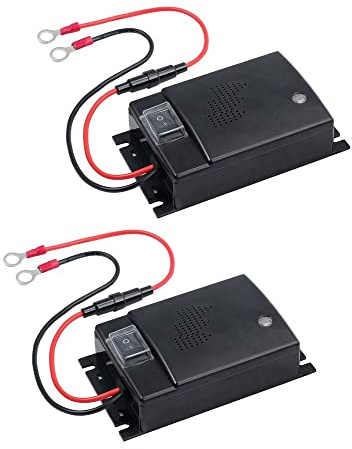 2X Ahuyentador de Animales Martas para Coche, Repelentes de plagas ultrasónicos para automóviles trampas para Topos, Anti Ratas, murcielagos, salamanquesas, Gatos montés