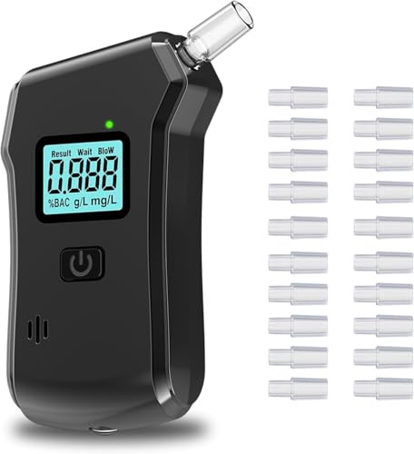RUTIDA Breathalyzer, Alcohol Tester UK Breathalysers, Professional Dual Sensor Digital Breathalyzer Portable Breathalyser Home Personal Professional Use