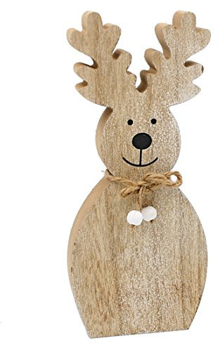 Hendriks Massive Elch Figur aus Holz ~ 2,5cm dick und 25cm hoch ~ super süße Deko