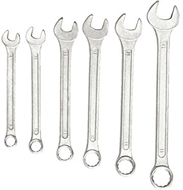 EXTOL CRAFT Ringschlüssel flach, Set 6 Stck, 8-17mm