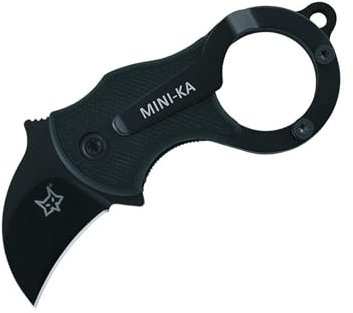 Fox Knives Unisex – Erwachsene Mini-Ka Black Taschenmesser, schwarz, 8,0 cm