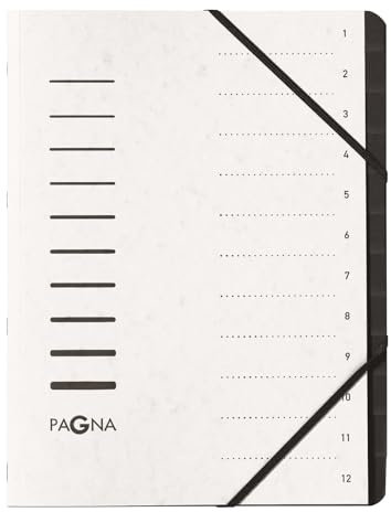 PAGNA 40059-08 Pagna Ord.Mappe 12tlg weiß