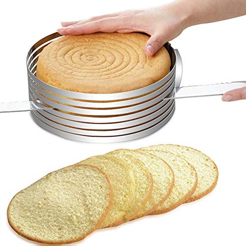 Tortenring-Schneider, verstellbar, Edelstahl, Mousse-/Tortenring-Ausstechform