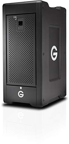 G-Technology 112TB G-SPEED Shuttle XL Thunderbolt 3 con adaptadores de bahía serie ev – Solución de almacenamiento transportable de 8 bahías – 0G10386-1