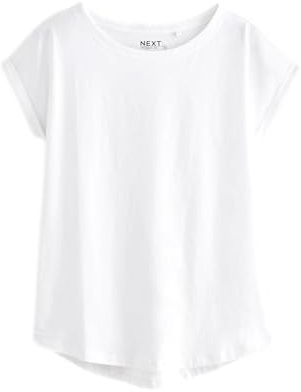 NEXT Damen Standard T-Shirt mit Flügelärmeln Weiß 38
