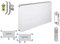 Planheizkörper Mittelanschluss Kompakt & Ventilheizkörper & Halter & Ventil NEU Typ 22 (Höhe x Breite) 900x900