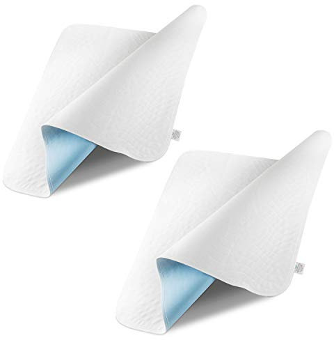 Sensalou Matratzen Auflage 60x60 cm wasserdicht - 2 Stück Inkontinenz Matratzenschutz Unterlage waschbar