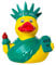 New York City Souvenir Gummienente, 10,2 cm, Gelb