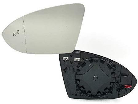 HZ-DESIGN Spiegelglas Glas Ersatzspiegel links Toterwinkel Assistent Blind Spot kompatibel mit Golf 7