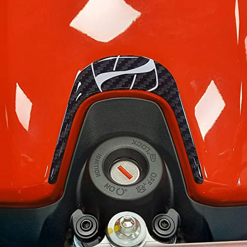 labelbike - 3D Harzaufkleber Dekoration und Schutz des Zündschlüsselbereichs des Motorrads kompatibel mit Ducati Panigale V2-Streetfighter V2