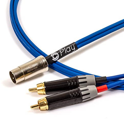 NAIM, QUAD, B&O Aux Input Cable. 5 Pin Din to Dual Phono RCA Cinche