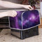 Poceacles Purple Galaxy Printed Toaster Cover 4 Slice Wide Slot Bakeware Protector Small Kitchen Appliance Covers Dust and Fingerprint Protection Bread Maker Cover, M