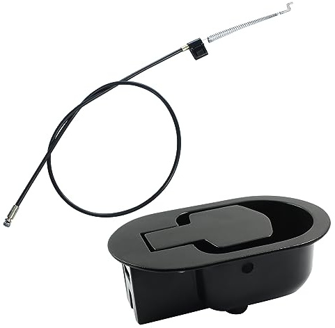 Biaungdo Metall-Liegestuhl-Ersatzteile mit Kabel, schwarz, strapazierfähig, Lehnentriegelungshebel, Zuggriff, Reparatur-Ersatzteile, kompatibel mit den meisten Liegestuhlen, Sofas, Couchstühlen,