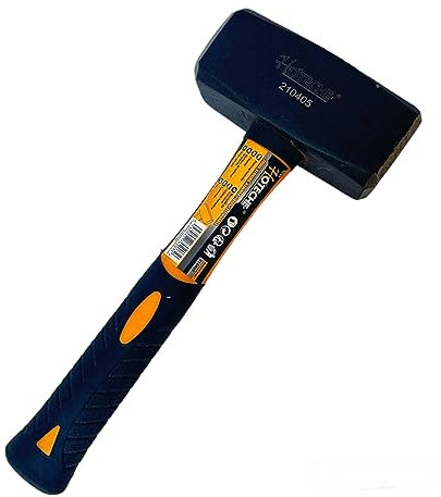 Martello Mazzetta Mazzuolo da Muratore 2000G Mazzola Con Manico in Vetroresina con Impugnatura Ergonomica Antiscivolo