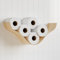 Support de Papier Toilette Mural Flottant en Bois - Étagère et Rangement pour Rouleaux - Organisateur Unique pour Salle de Bain