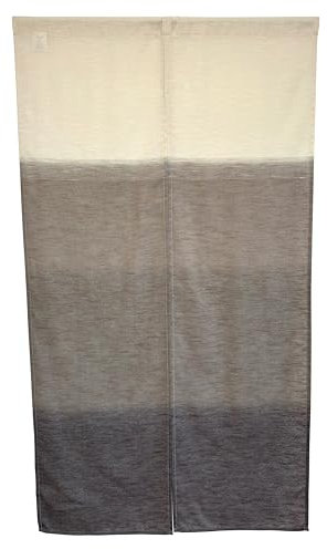 Sunnyday Fabric SunnyDayFabric Doorway Curtain (W33.5'xH59') GENSOU Tapestry noren Room Divider (Brown)
