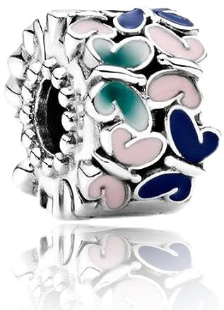 Rimgoris Argento 925 Charm per donna Bracciali Collana Clip Farfalla Dangle Charm Regalo 2 Confezioni