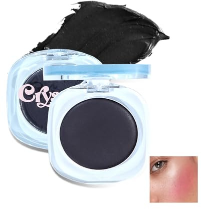 Black Cream Rouge, Farbwechsel-Rouge für Wangen und Lippen, Tönungs-Make-up, Black Blush pH-Temperaturwechsel, getönte Creme, Rouge, langanhaltend, mischbar, taufrisches und natürliches Finish für