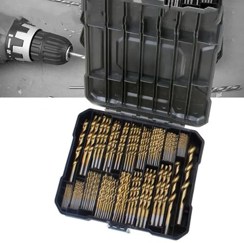 Brocas Para Metal,Juego De Brocas,Juego De Brocas Profesional,230 Juego de brocas con broca espiral y estuche de almacenamiento 20 tamaños de 1mm a 10mm,diseño en espiral, para madera,metal,plástico